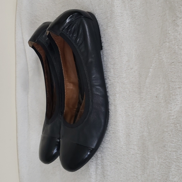Geox Shoes - Geox Piuma Black Leather Ballet Flats